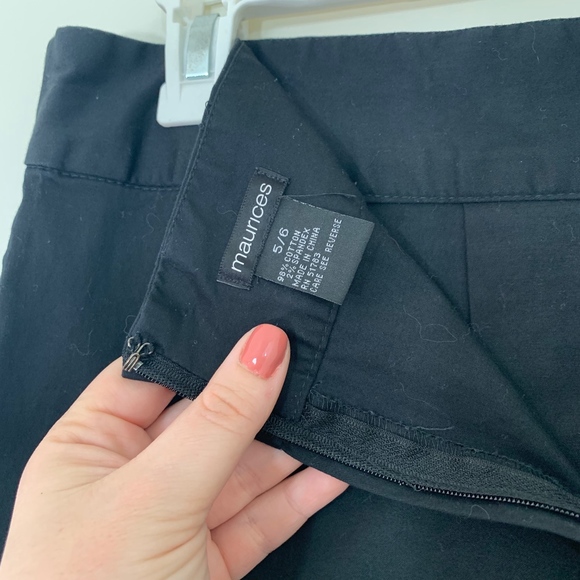 Maurices Black Pleated Skirt; 5/6 - Picture 5 of 5